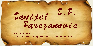 Danijel Parezanović vizit kartica